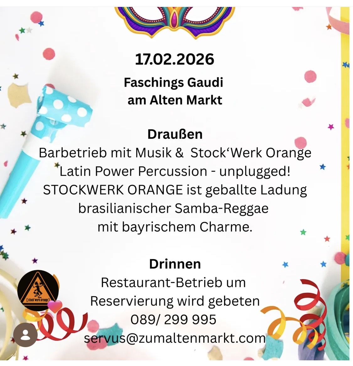 Fasching im Alten Markt